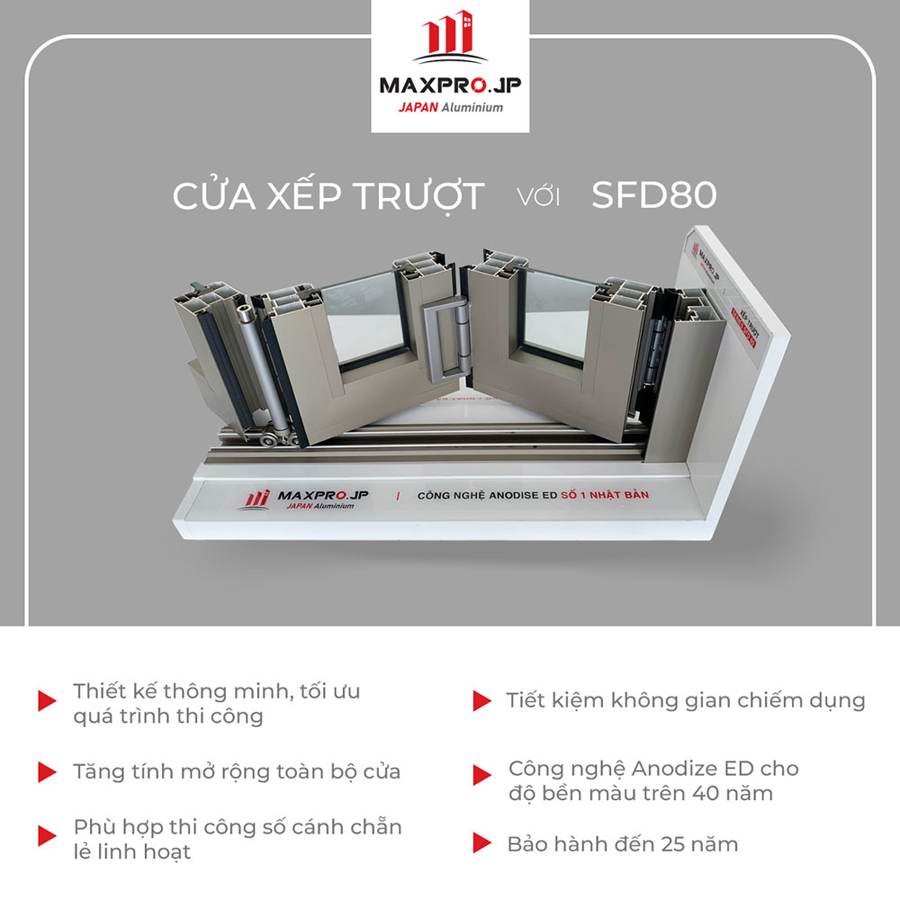 NHÔM MAXPRO HỆ SFD80